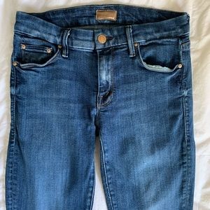 Mother Cropped Skinny Jeans